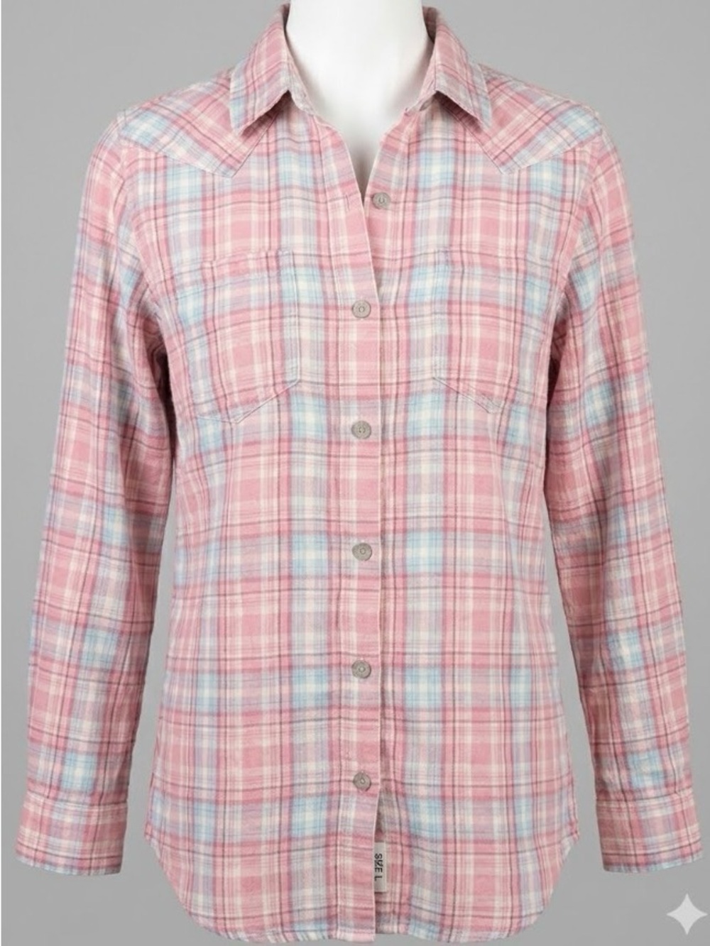 Women’s Ariat Pink Plaid Button-Down Top